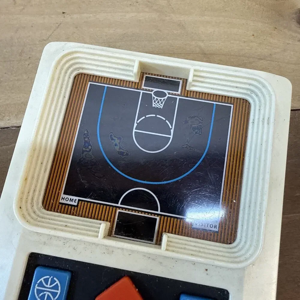 Vintage Classic Basketball Handheld Video Game Mattel Electronics Tested